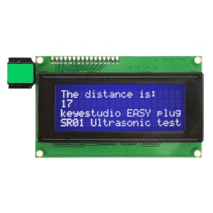 Модуль РК-дисплея I2C 2004 RJ11 для Arduino STEAM від Keyestudio