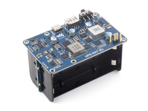 Шилд UPS HAT (E) для Raspberry Pi 3/4/5 використовує 4×21700 Li акумулятори, вихід 5В 6А