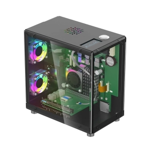 Корпус Elecrow Pitower Gen 1 Mini PC Case для Raspberry Pi 5 с OLED дисплеем 1.3"