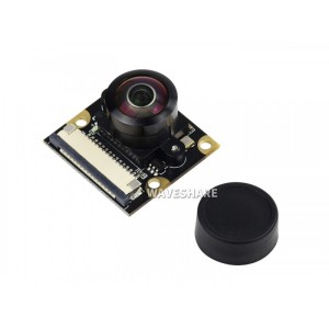 5 МП RPi Camera (M) для Raspberry Pi, OV5647,  расширенный угол обзора 200°, ручная фокусировка, объектив "рыбий глаз"