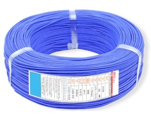 Кабель 28AWG в силиконовой изоляции 50 см (синий)