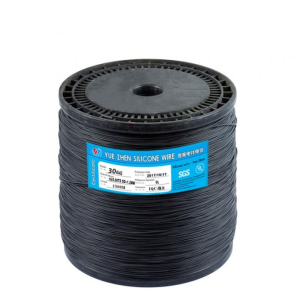 Кабель 30AWG в силиконовой изоляции 50 см (черный)