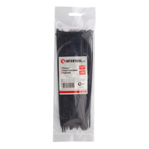 Хомут пластиковий 2.5*200 мм чорний INTERTOOL TC-2521