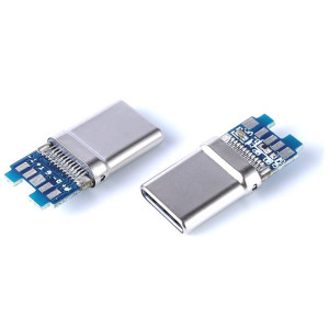 Разъем USB type-C 3.0 под пайку (8-pin/PD) 1шт
