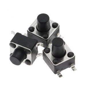 Тактовая кнопка SMD 4-pin 6х6x7.5мм, шток 4.0мм