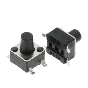 Тактовая кнопка SMD 4-pin 4.5х4.5x7.5мм, шток 4 мм