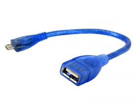 OTG кабель USB AF - мікроUSB 0.2м
