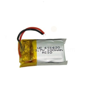 Акумулятор Li-Po 100мАг 3.7В формату 651620