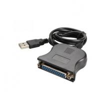 Кабель переходник USB-LPT DB25 (мама)