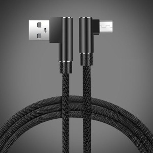 USB-кабель micro-USB 2A 1м кутовий