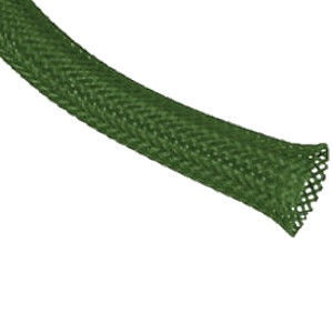 Обплетення захисне PET-010 4мм зелене 1м