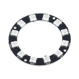 Кільце з 12 адресних RGB-світлодіодів WS2812B 12 біт (12 LED, 5050)