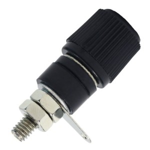 Гнездо под разъём банан J50002B (черное)