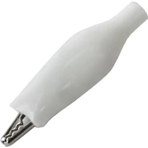 Зажим типа "крокодил" 45мм, белый