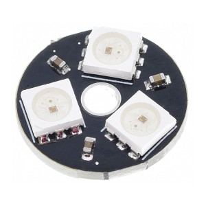 Адресный RGB светодиодный модуль WS2812B 3 бита (3 LED, 5050)