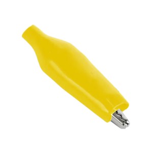 Затискач типу "крокодил" 35мм, жовтий