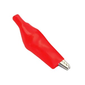 Затискач типу "крокодил" 35мм, червоний