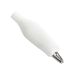 Затискач типу "крокодил" 35мм, білий