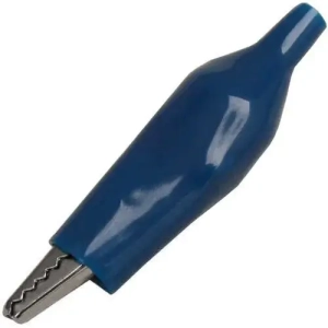 Зажим типа "крокодил" 45мм, синий