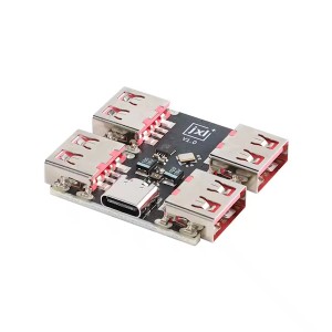 Адаптер порта USB 4-в-1 (USB-A - Type-C) на CH334P