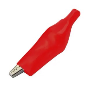 Зажим типа "крокодил" 45мм, красный