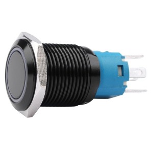 Кнопка антивандальна FT16Q-F11Z/E з синім підсвічуванням 12-24V AC/DC