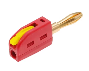 Швидкороз'ємний штекер типу "банан" 4 мм червоний