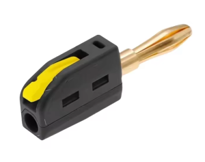 Швидкороз'ємний штекер типу "банан" 4 мм чорний