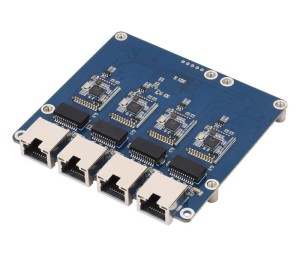 Адаптер PCIe на 4-Ch Gigabit Ethernet для Raspberry Pi 5 Driver-Free/Plug And Play