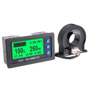 Кулометр H56CH DC 9-100В 0-200A для Li-ion, LiFePo4 и свинцово-кислотных АКБ