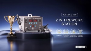 Паяльна станція 2 в 1 для SMD-компонентів BAKU BA-8702D