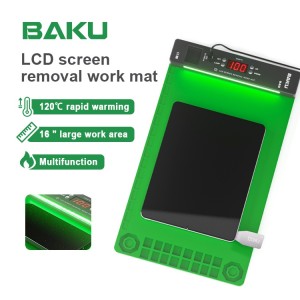 Коврик монтажный силиконовый термостойкий BAKU BK-940, 435x250 мм, 500°C