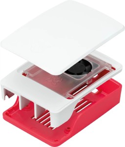 Корпус красно-белый для Raspberry Pi 5 официальный (SC1159)