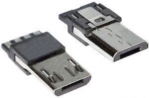 Штекер micro USB-07-A-MC (4-pin)