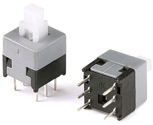 Кнопка 6pin 8.5х8.5 з фіксацією, шток 5мм