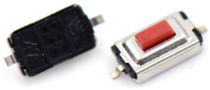 Микрокнопка тактовая SMD 2-выводная 6x3x2.5мм, шток 0.8мм