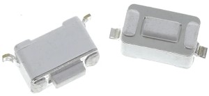 Микрокнопка тактовая SMD 2-выводная 6x3x4.3мм, шток 1.1мм