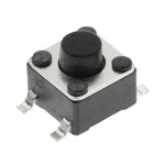 Тактовая кнопка SMD 4pin 6х6x5.0мм, шток 1.5мм
