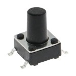 Тактовая кнопка SMD 4pin 6х6x9.5мм, шток 6.0мм