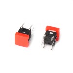 Тактова кнопка SMT 6.5x5.4мм 6-pin з червоним підсвічуванням