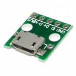 Плата-переходник microUSB-B на DIP 2.54