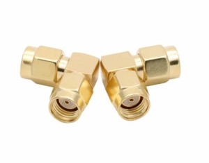 ВЧ-переходник RP-SMA-plug на RP-SMA-plug (Г-образный)