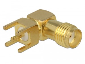 Коаксиальный коннектор SMA-jack угловой 1шт