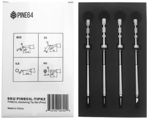 Набор паяльных жал PINECIL Soldering Normal Tip Set (Fine)