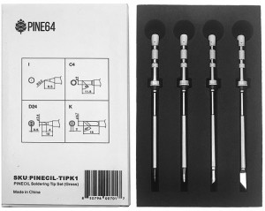 Набор паяльных жал PINECIL Soldering Normal Tip Set (Fine)