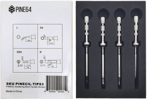 Набор паяльных жал PINECIL Soldering Short Tip Set (Gross)
