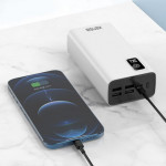Powerbank Kensa KP-54 4USB 5В/2.1А 30000 мАч (цвет белый)