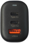 Зарядний пристрій PinePower - 65Вт GaN 2C1A PD, PPS та QC 3.0