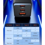 Зарядное устройство ESAAGER GaN 67W PD3.0/QC4.0 чорний