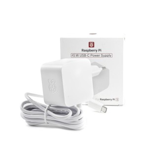 Блок питания Raspberry Pi 45Вт USB-C PD (Белый, EU)